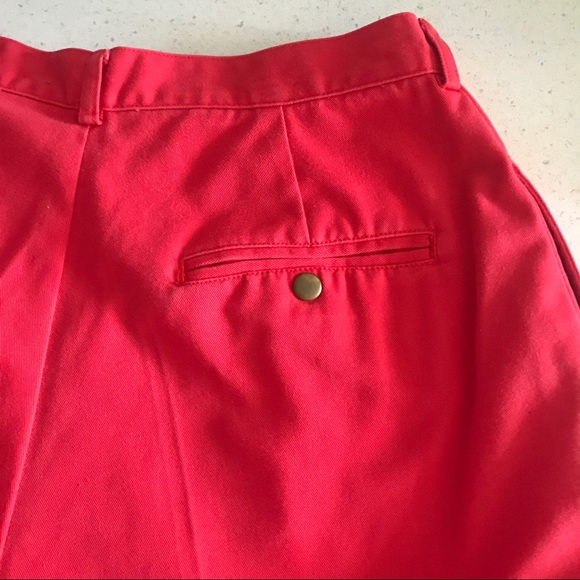 Vintage Carroll Reed Size 8 Red High Waist Shorts Pleated 26” Waist, High Rise.. - Picture 7 of 16